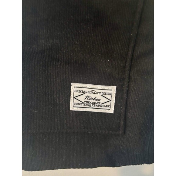 Niction x The Crimie Black Corduroy Shoulder Tote Bag Adjustable Strap Casual - Picture 2 of 5